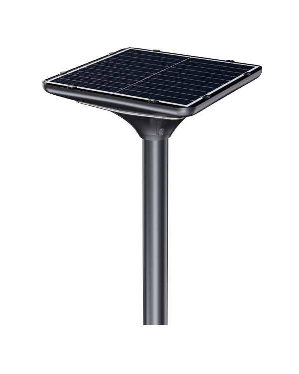 Lámpara solar de jardín LED con anillo de caja cuadrada de 40 W (estándar)