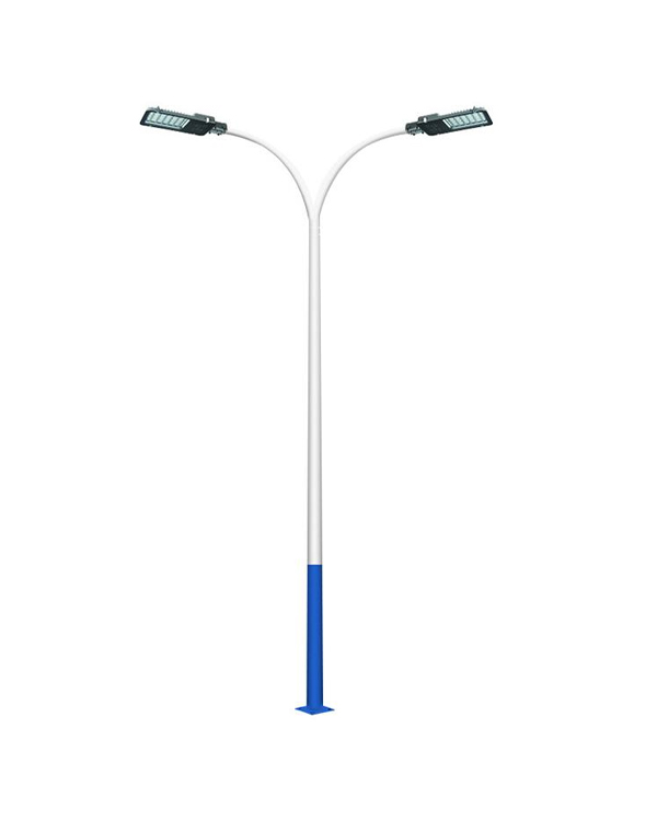 Poste de iluminación de carreteras de doble dirección