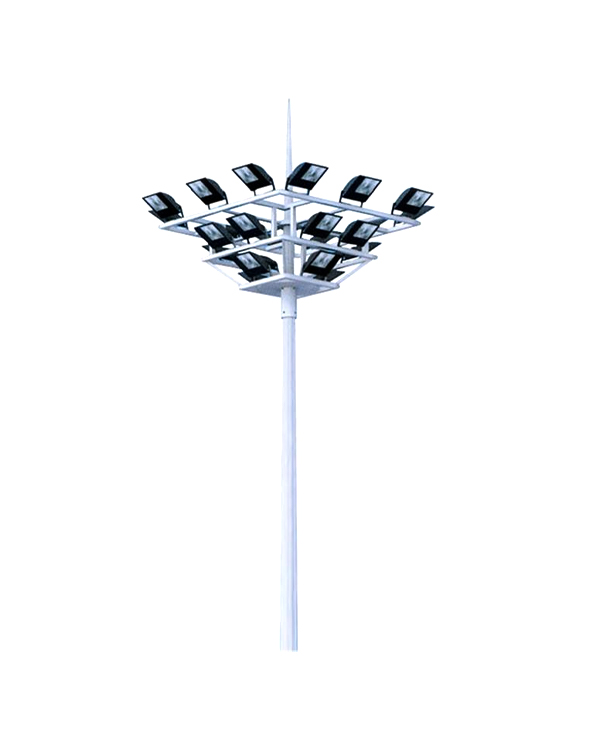 Elevación del poste de luz del mástil alto