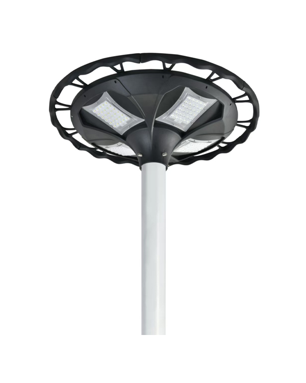 Lámpara solar de jardín de obsidiana de disco de 40 W