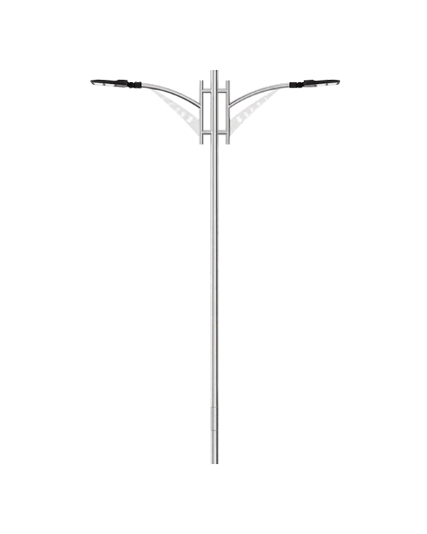 Poste de luz decorativo de doble brazo LCDG-H