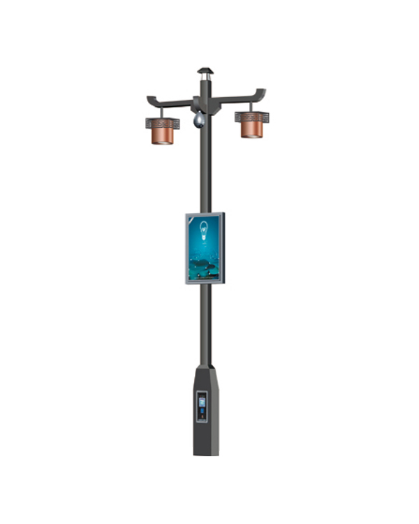 Poste de luz inteligente para paisajes neochinos ZHLU-19