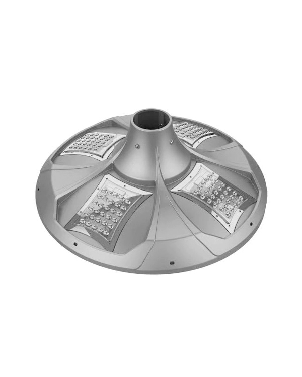 Lámpara solar de jardín de titanio con disco de 30 W