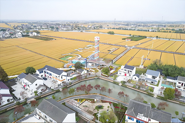 Hermoso proyecto de iluminación rural, pueblo de Hongling, ciudad de Xitang, ciudad de Jiaxing